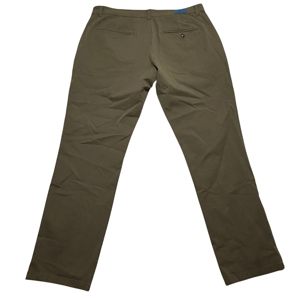 Mugsy Olives Men 36x30 Slim Straight Stretch Chino Pants Olive Green K6PNOL - Picture 2 of 9